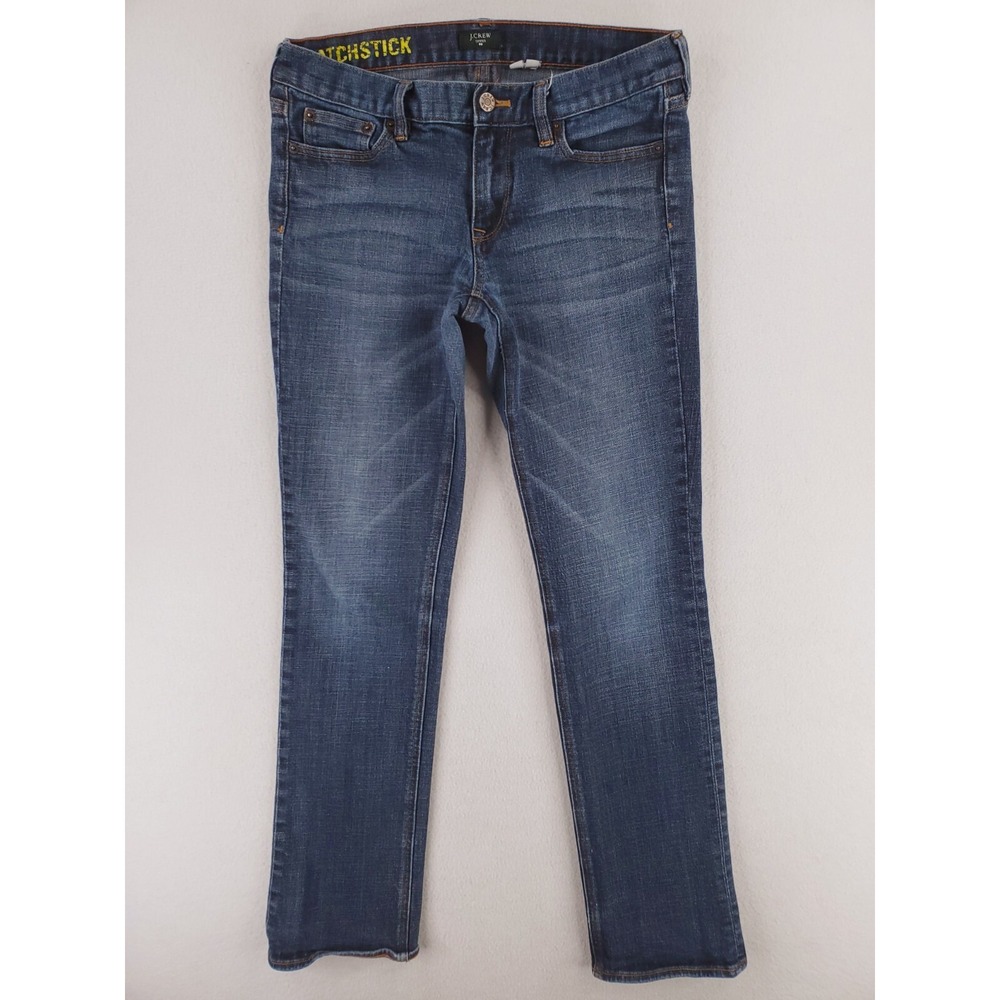 J Crew Jeans‎ Womens 29 Blue Matchstick Slim Straight Stretch Denim Pants Medium